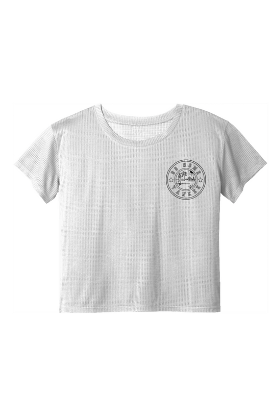 GoHomeYankee FootballGameDay Ladies Draft Crop Tee